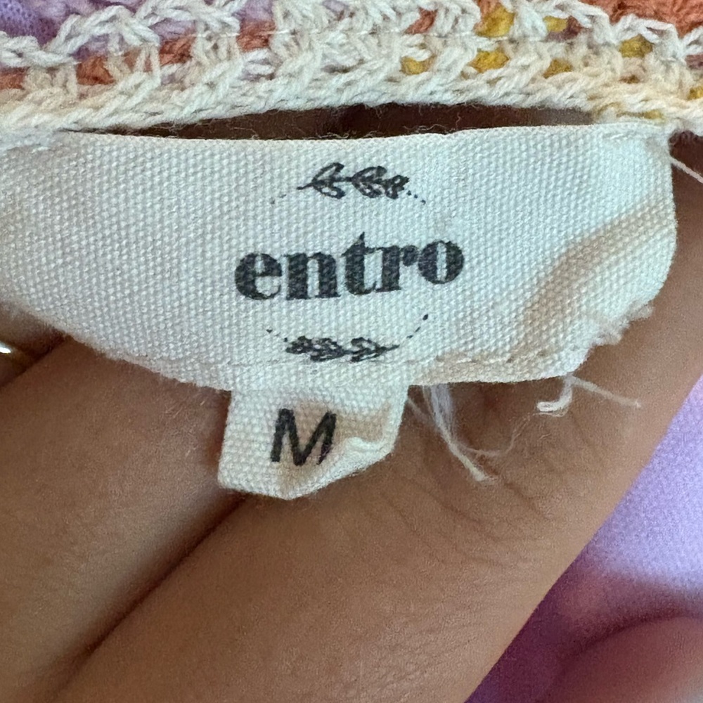 Entro Multicolor Crochet Top - Picture 3 of 3